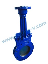 DIN cast steel WCB electric knife gate valve